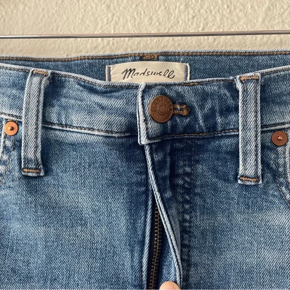Madewell Stovepipe Jeans Women’s Size 29 Blue Medium Wash Cotton Stretch Pockets - Picture 6 of 16